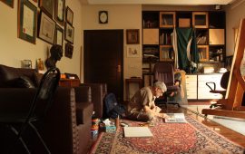 IMAGE 1_SAEED AKHTAR in his studio lahore 2016