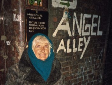 Joan Lauder in Angel Alley (Spitalfields Life)